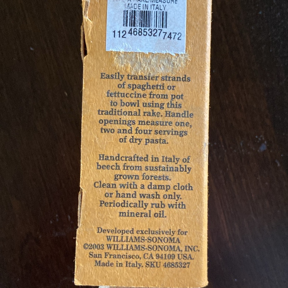 Williams Sonoma Pasta Rake - Picture 6 of 6
